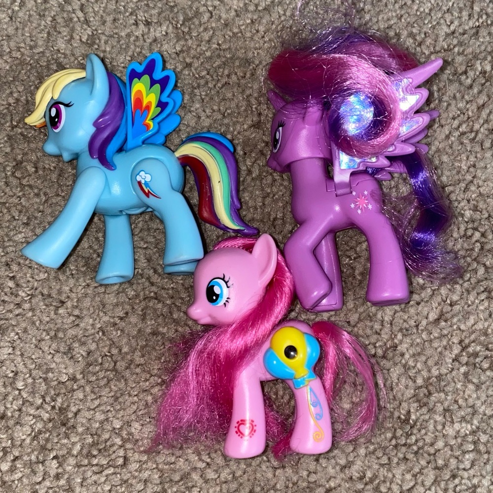 My Little Pony G4 rainbow dash pinkie pie and twilight sparkle
